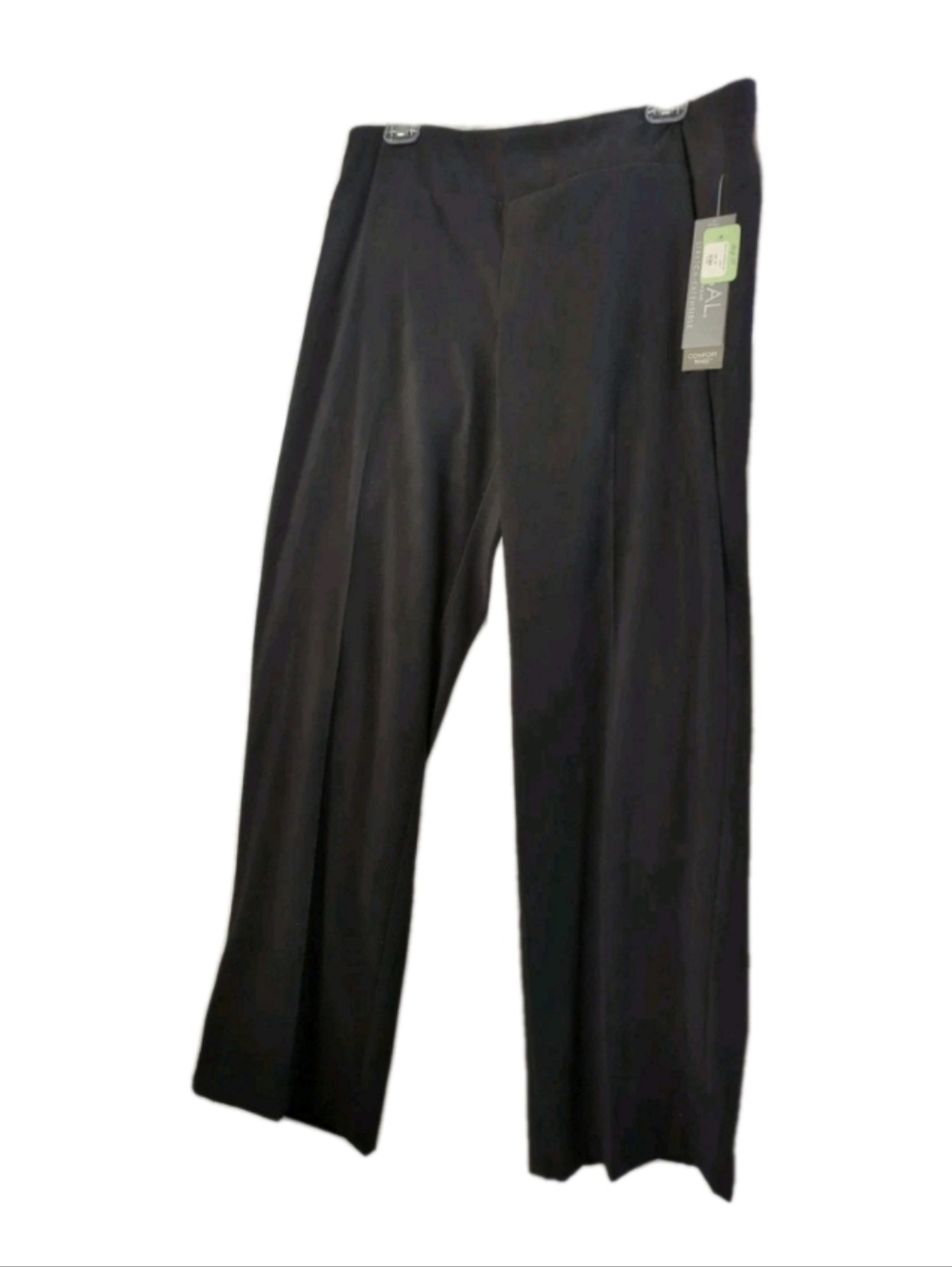TRIBAL Women’s Dress Pants Black/Pull On Elastic Waist Straight Leg Sz 10/27”NWT